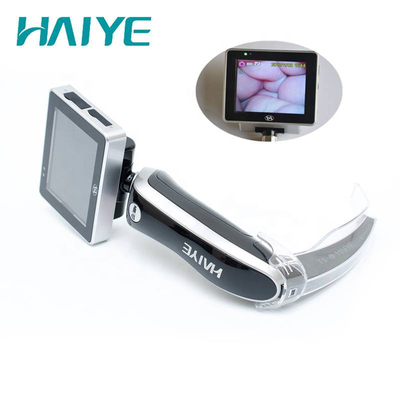 Plastikowy metalowy laryngoskop ze wspomaganiem wideo 3-calowy wyświetlacz LCD do intubacji