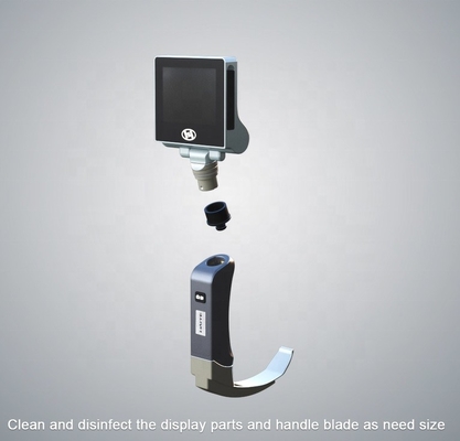 360 stopni All Sight LCD Medical Rigid Video Laryngoscope Set Akumulator